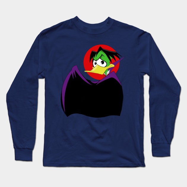 Count Duckula Long Sleeve T-Shirt by AndrewKennethArt